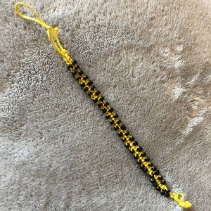 Yellow with Black Beatles Bracelet